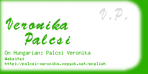 veronika palcsi business card